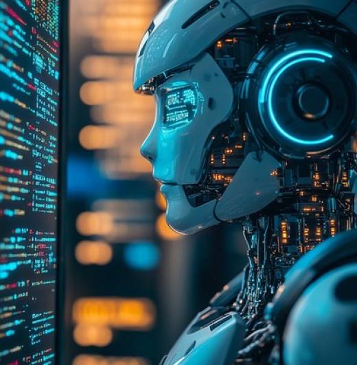 futuristic-robot-portrait-stockcake